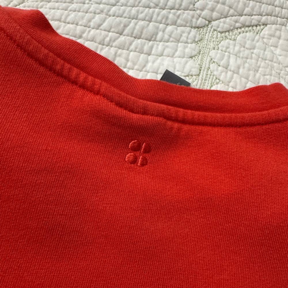 Sweaty Betty After Class Tulip Red Sweatshirt- Size XS - Picture 12 of 12